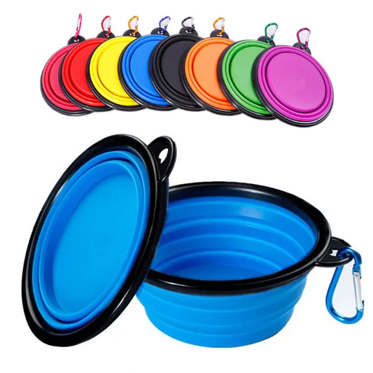 350ML/1000ML Foldable Silicone Pet Bowl Portable Puppy Food Container Collapsible Feeder For Outdoor Camping Dog Accessories Au bout du Sentier