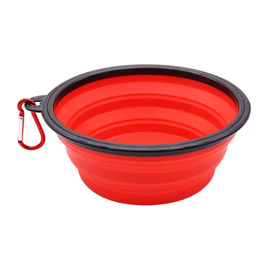 350ML/1000ML Foldable Silicone Pet Bowl Portable Puppy Food Container Collapsible Feeder For Outdoor Camping Dog Accessories Au bout du Sentier