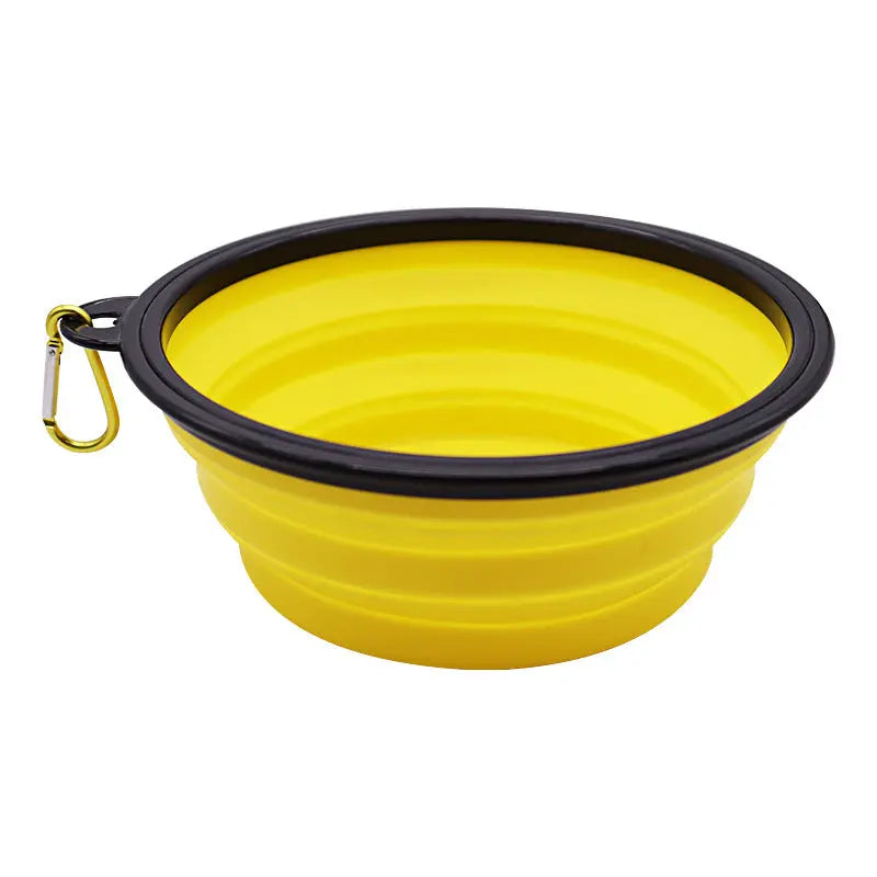350ML/1000ML Foldable Silicone Pet Bowl Portable Puppy Food Container Collapsible Feeder For Outdoor Camping Dog Accessories Au bout du Sentier