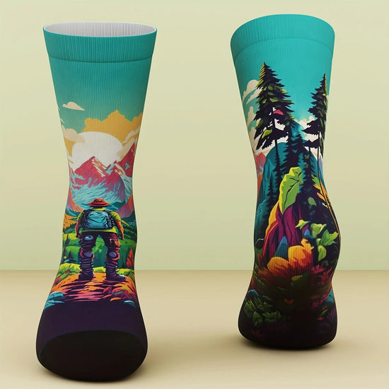 A Pair of Unisex Socks That Are Soft And Comfortable, Suitable for Hiking, Cycling, Men'S Camping Socks, Women'S Hiking, Biking, Camping, And Everyday Wear. Au bout du Sentier
