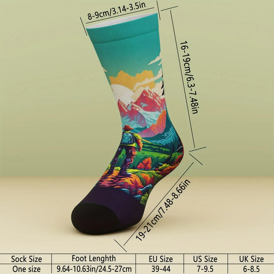 A Pair of Unisex Socks That Are Soft And Comfortable, Suitable for Hiking, Cycling, Men'S Camping Socks, Women'S Hiking, Biking, Camping, And Everyday Wear. Au bout du Sentier