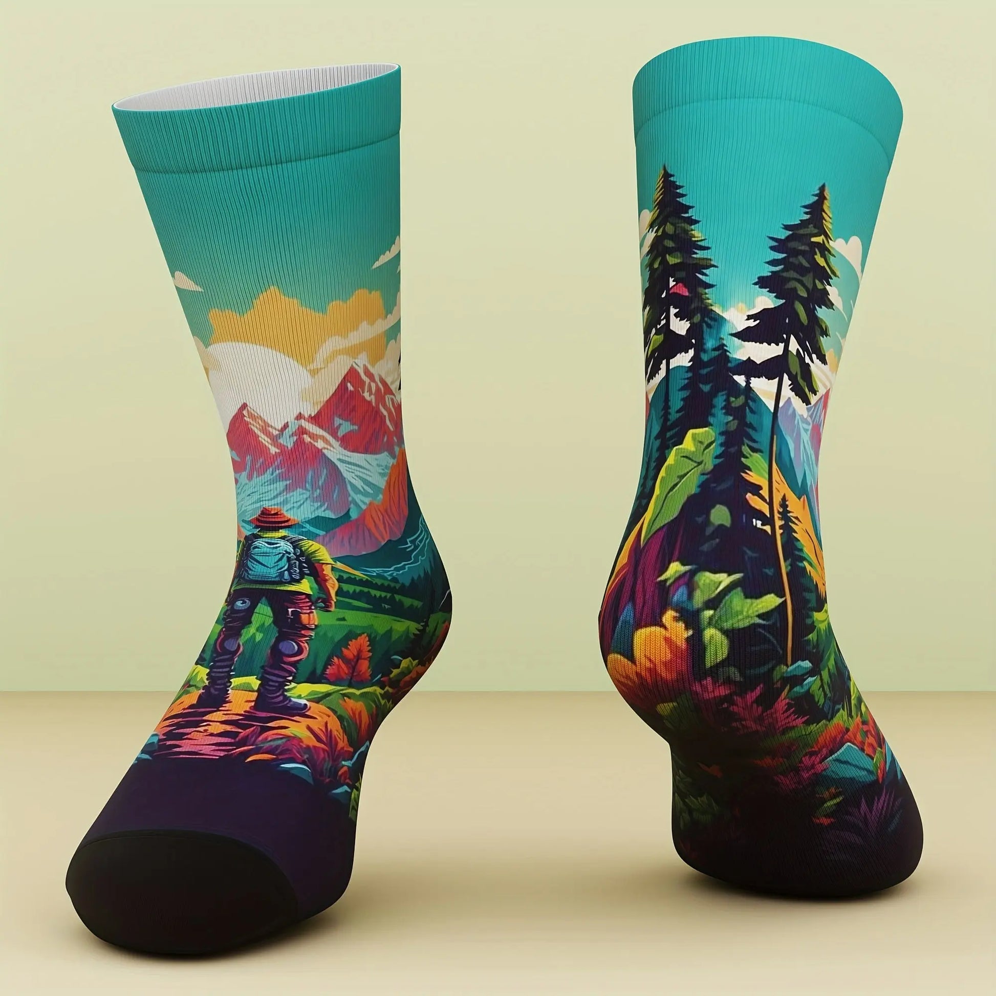 A Pair of Unisex Socks That Are Soft And Comfortable, Suitable for Hiking, Cycling, Men'S Camping Socks, Women'S Hiking, Biking, Camping, And Everyday Wear. Au bout du Sentier