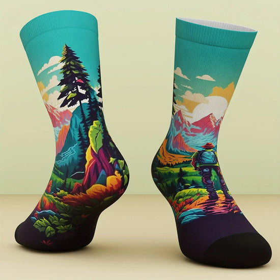 A Pair of Unisex Socks That Are Soft And Comfortable, Suitable for Hiking, Cycling, Men'S Camping Socks, Women'S Hiking, Biking, Camping, And Everyday Wear. Au bout du Sentier