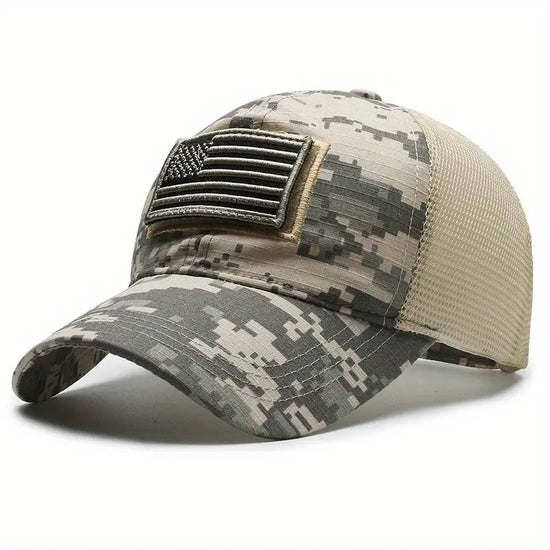 American Flag Camouflage Baseball Cap For Outdoor Sports And Hiking - for Women & Men Au bout du Sentier