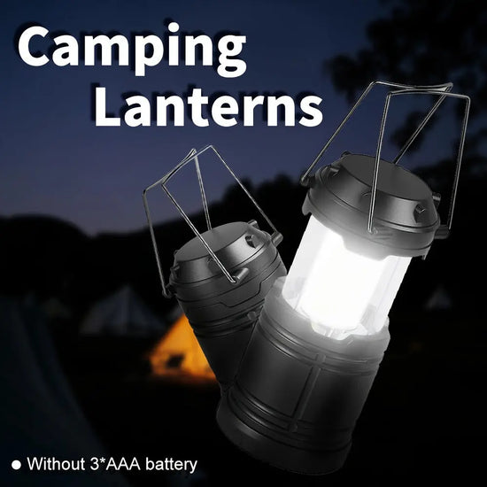Camp Lamp Outdoor Lighting Camping Tent Light Portable Lantern Home Multifunctional Emergency Light Battery Outdoor Does Not Include 3 * AAA Batteries Pony Lantern Au bout du Sentier