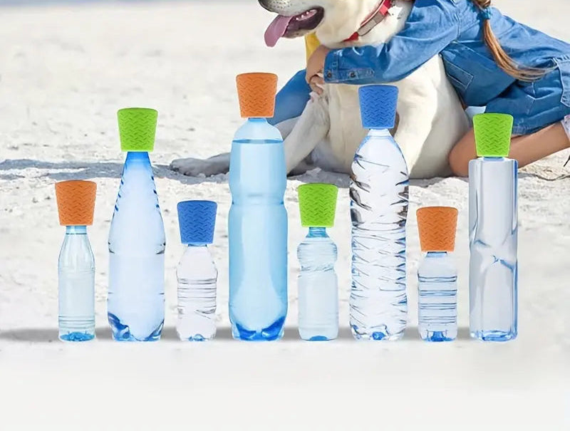 Innovative Silicone Pet Shower Head, Portable Pet Bathing & Outdoor Water Dispenser Accessory, Multifunctional Dog Wash Spray Nozzle, Universal Fit for Standard Plastic Bottles, Pet Grooming & Cleaning Supplies, Ideal for Cam Au bout du Sentier