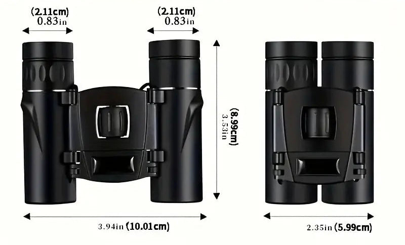Powerful Long Range Binoculars, HD Zoom Portable Folding Binoculars For Outdoor Tourism And Camping Au bout du Sentier